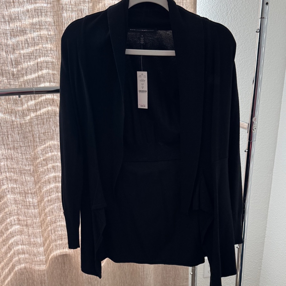 White House Black Market Black Sweater Cardigan